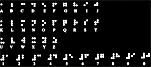 Darstellung der Blindenschriftzeichen